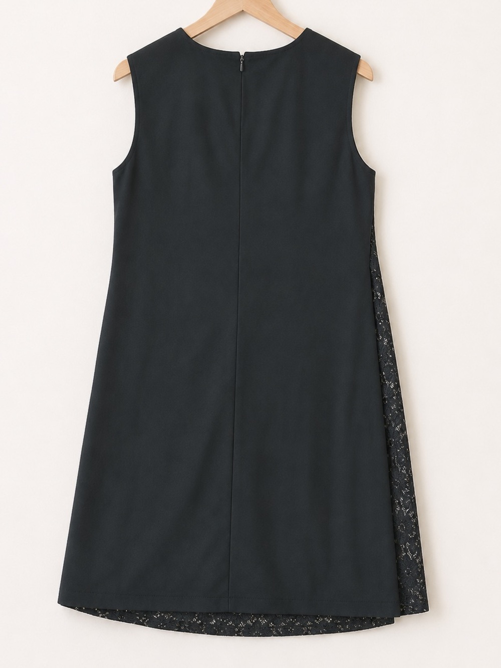 Chaus Black Metallic Lace Ruched Sheath Cocktail Dress Sleeveless Midi Size L - Picture 2 of 8